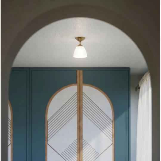 diszes barokk rez mennyezeti lampa uvegburas mediterran polgari szecesszios vilagitas lakas eloszoba alacsony belmagassag meret.jpg